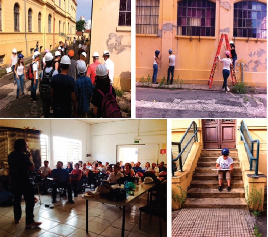 Atividades de campo. Disciplina AU253/AQ106: Laboratório de Restauração Arquitetônica: teoria e prática. Curso de Arquitetura e Urbanismo da Unicamp, 2016. 