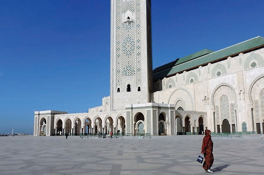 Casablanca, Morocco. Mosque of Hassan II. January 2015.