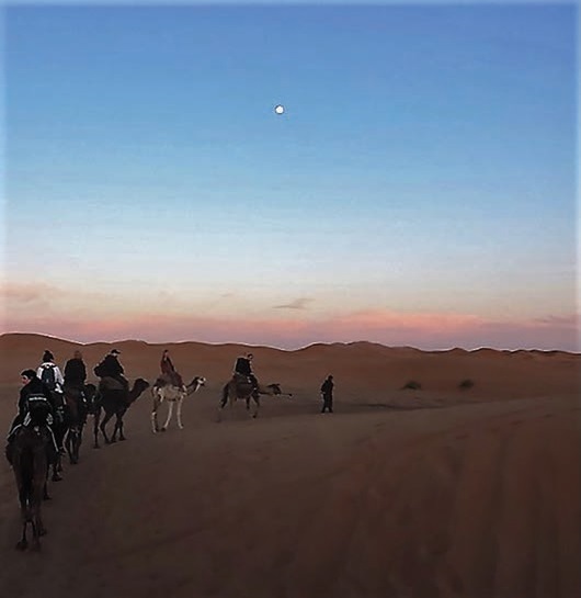 The Merzouga Desert, Sahara, Morocco. J anuary 2015.