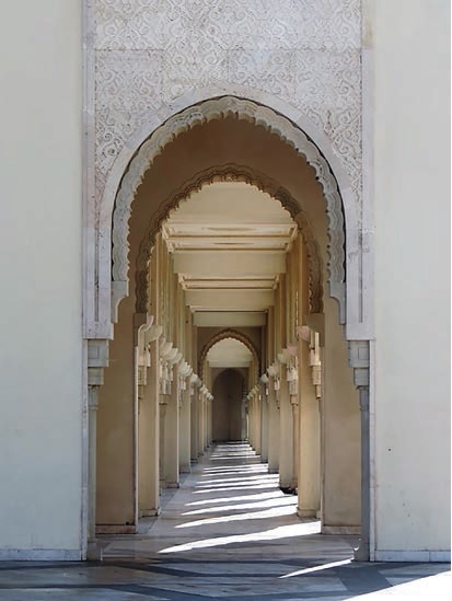 Casablanca, Morocco. Mosque of Hassan II. January 2015.