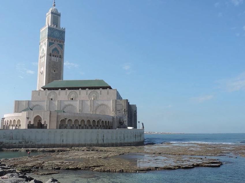 Casablanca, Morocco. Mosque of Hassan II. January 2015.
