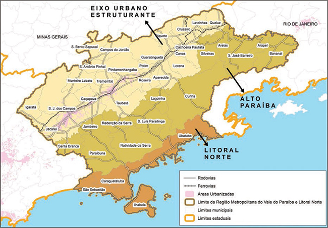 Região Metropolitana do Vale do Paraíba e Litoral Norte - UITs.