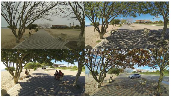 Justaposi&ccedil;&atilde;o fragmentos lineares das imagens do ano. 