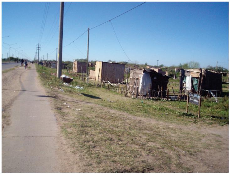 Asientamiento La Rubita en Julio de 2008.