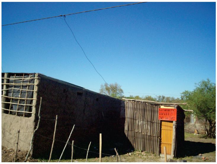 Asientamento La Rubita en Julio de 2008.