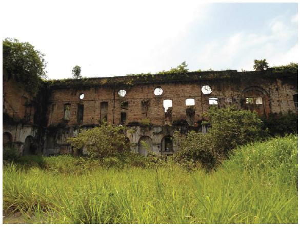 Ruínas da Hospedaria dos Imigrantes em Santos (SP).