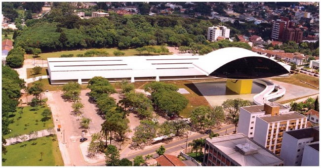 Vista aérea do conjunto, ao fundo o Parque Papa João Paulo II.