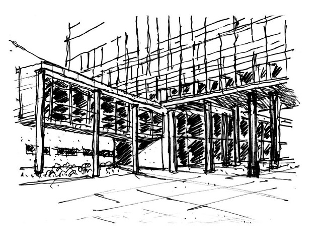 MEC. Rio de Janeiro, Brazil. Arch. Lucio Costa, Affonso Eduardo Reidy, Carlos Le&atilde;o, Ernani Vasconcelos, Jorge Machado Moreira, Oscar Niemeyer. Consultoria Le Corbusier, 1937. 