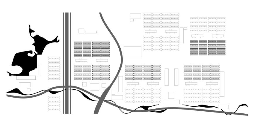 Implanta&ccedil;&atilde;o do Conjunto Zezinho Magalh&atilde;es Prado. Unidades constru&iacute;das, unidades planejadas.