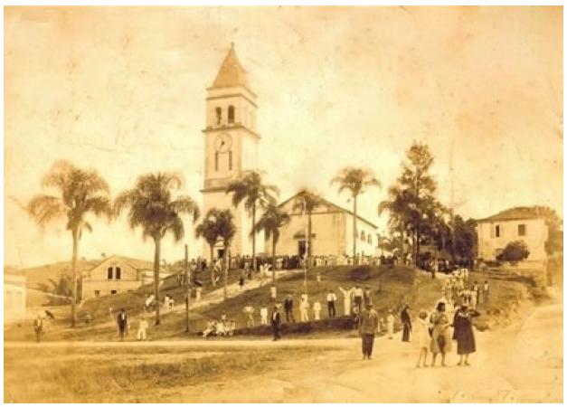 Igreja Matriz Nossa Senhora da Conceição, década de 1930. Urussanga, SC.