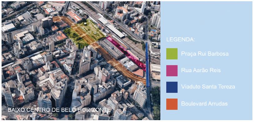 Praça Rui Barbosa; área pesquisada (setembro, 2017).