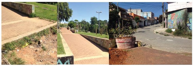 Acessos ao Parque e obst&aacute;culos no local.