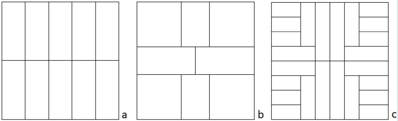 Tipos de parcelamento de quadras.