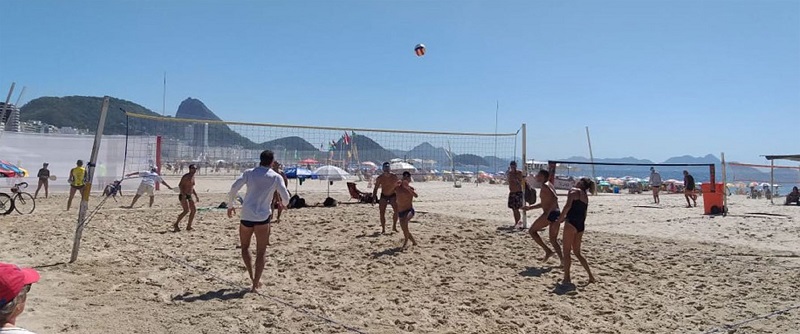 Redes de vôlei em Copacabana, 2019.