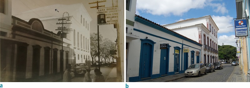 Registros da edifica&ccedil;&atilde;o n&uacute;mero 28 da rua Marechal Deodoro.