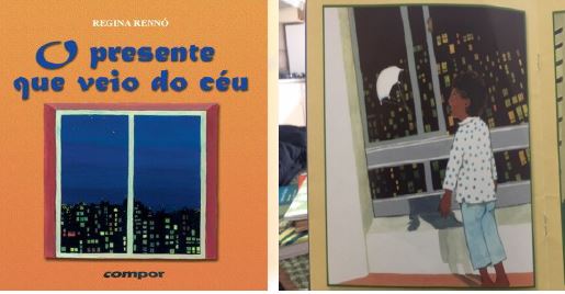 Capa e miolo do livro O presente que veio do c&eacute;u