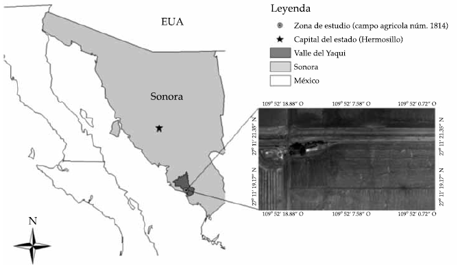 Ubicaci&oacute;n de campo agr&iacute;cola, 1814.