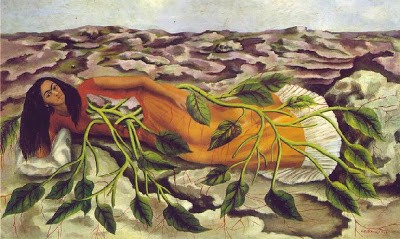 Raíces. 1943. Óleo sobre Metal. Dimensiones: 30´2 x 49´2 cm.
