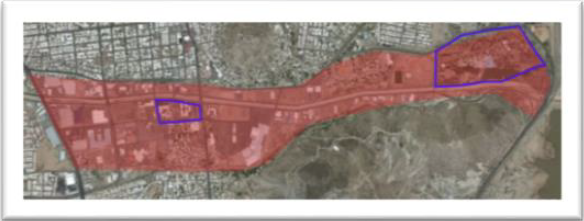 UBICACIN DEL PLAN MAESTRO PROYECTO RO SONORA HERMOSILLO SIGLO XX.