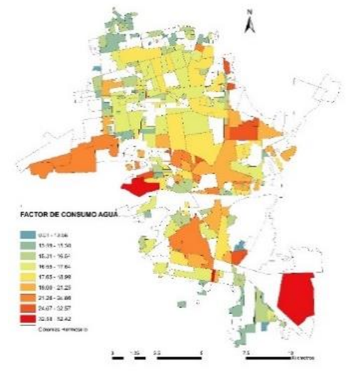 DISTRIBUCIN DE LOS CONSUMOS DE AGUA