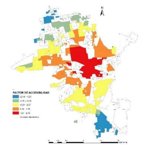 DISTRIBUCIN DE LA ACCESIBILIDAD