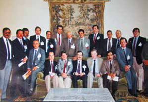 Profesores del Congreso Avances en Trauma, Shock y Nutrición, Bogotá, 1986