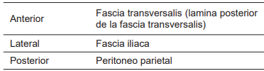 Límites del espacio de Bogros.