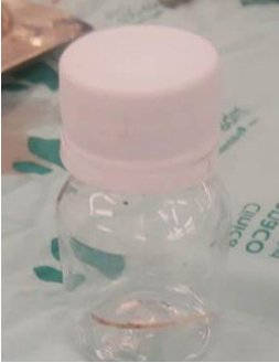 Cuerpo extra�o, correspondiente a espina de pescado.