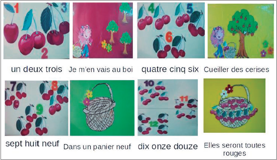 Rima
ilustrada. Je m’envaisau boi
