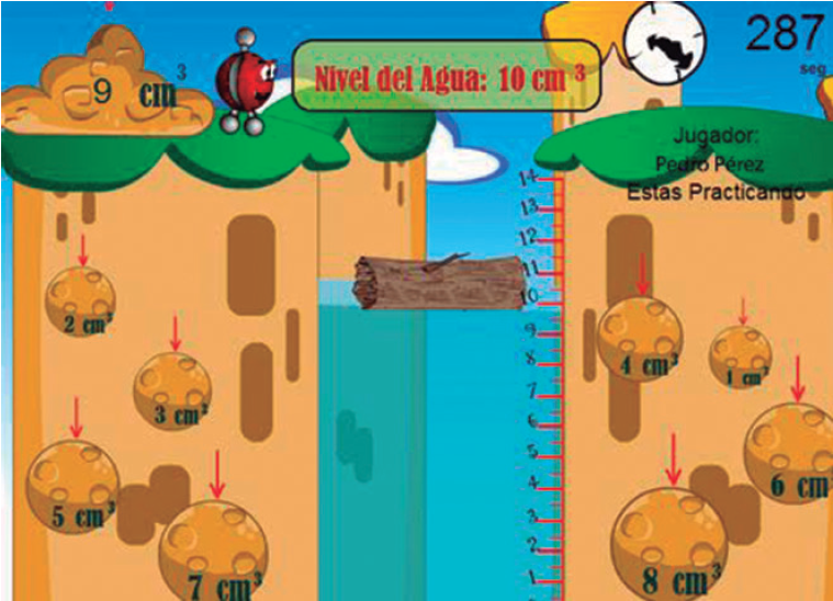 Modelo de mini-juego específico para clase de Volumen.