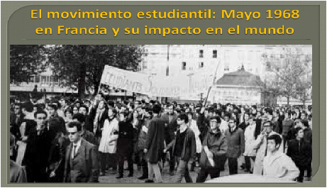 Manifestación Estudiantil en Paris, mayo de 1968 