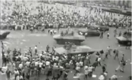 Manifestación Estudiantil en C. México, octubre 1968