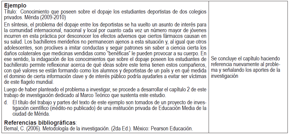 Modelo de construcción discursiva
del texto “Planteamiento del problema” en el proyecto científico de Educación Media General (Cont…)