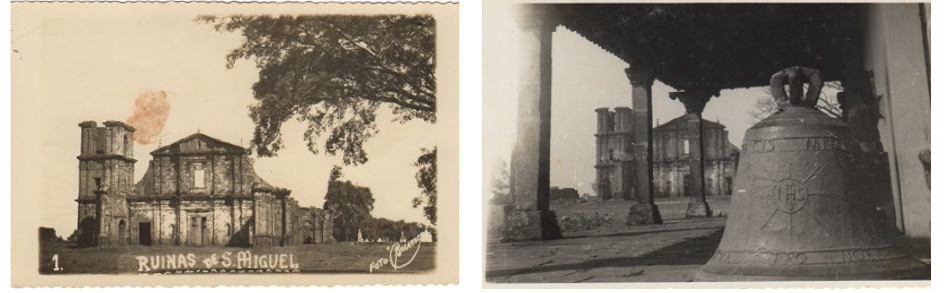 Fotografias/postais de S&atilde;o Miguel das Miss&otilde;es. Entre as d&eacute;cade 1940 e 1950