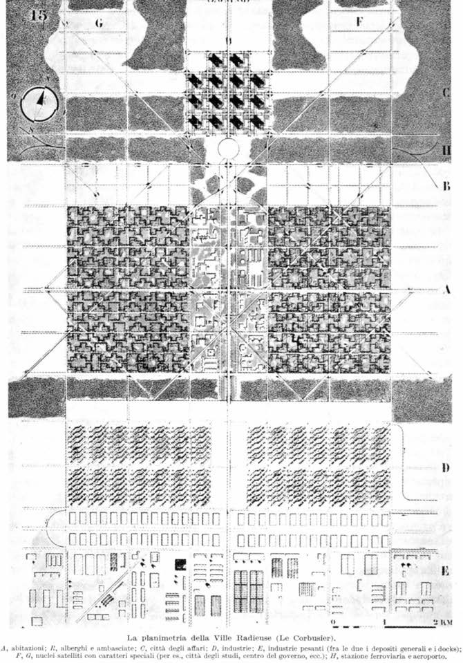 La Ville Radieuse, homogenidad espacial y geométrica