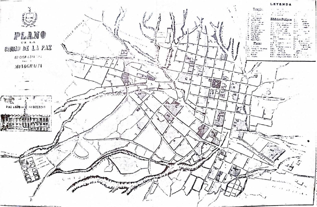 Comisión
Topográfica de La Paz. Plano de la Ciudad de La Paz 1903