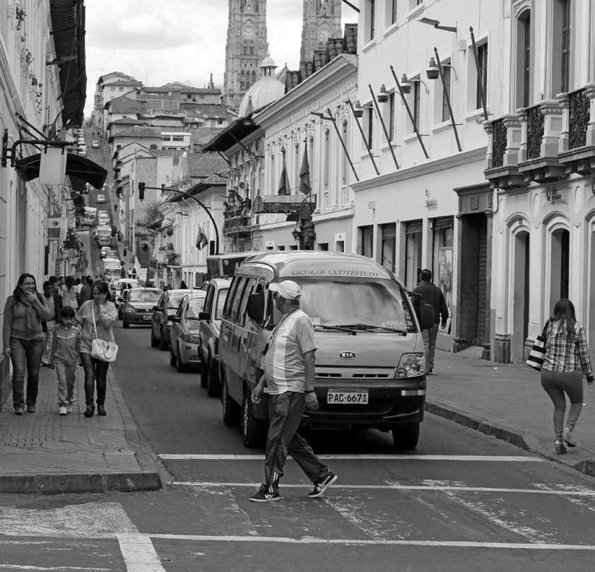 Calle García Moreno en la actualidad