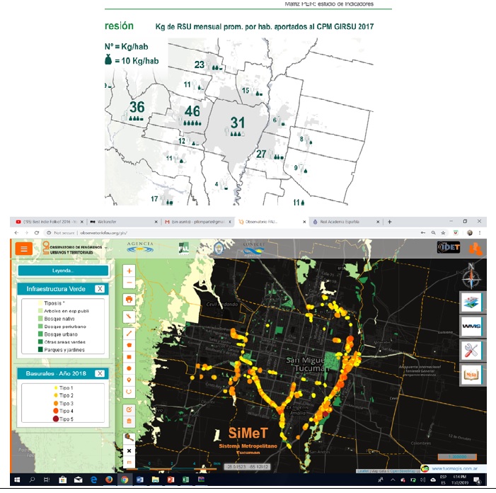 Mapeo de basurales. Indicador presin y cartografa en visor web