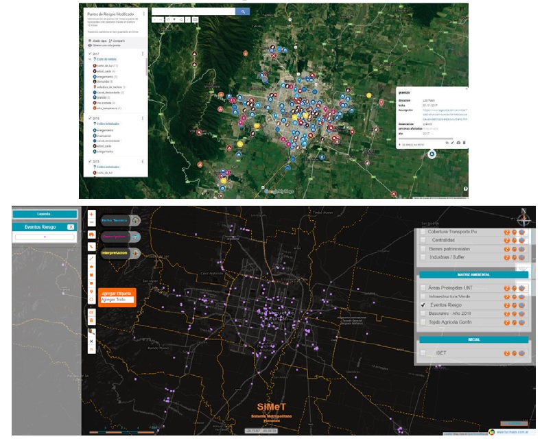 Mapeo de eventos relacionados al cambio climtico. My Maps y cartografa en visor web