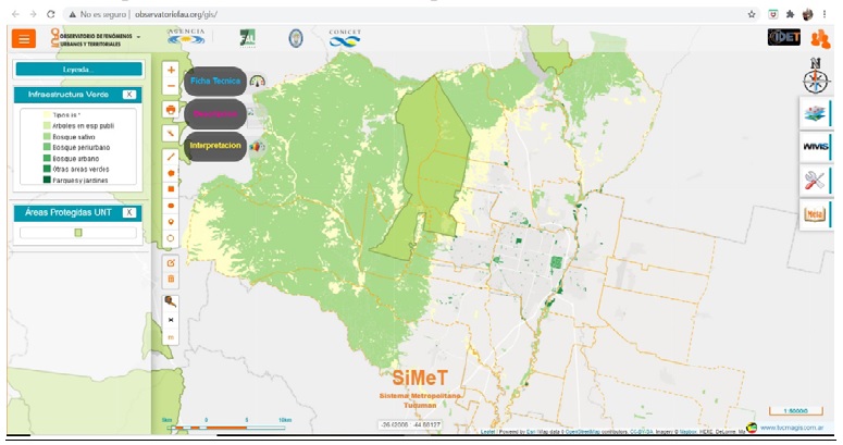 Mapeo de infraestructura verde metropolitana. Indicador y cartografa en visor web