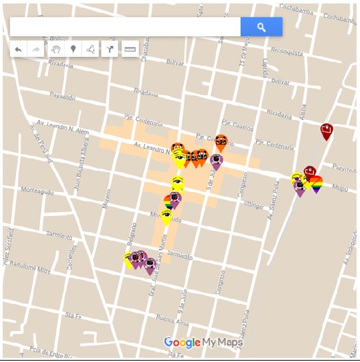 Mapeo relativo a gnero y ciudad. Cualidades urbanas