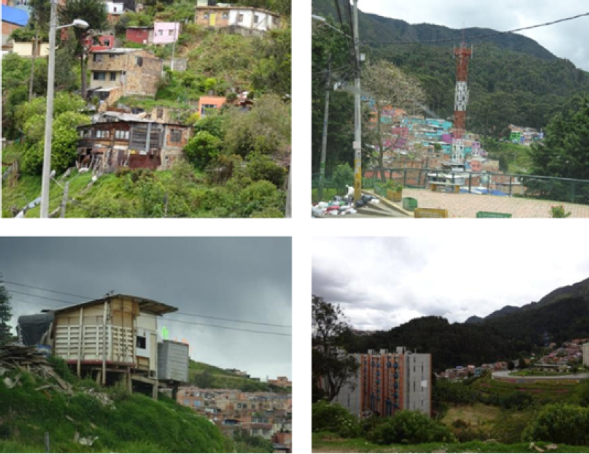 Fragmentos de paisaje a lo largo del borde urbano oriental (desde Pardo Rubio direcci�n sur)