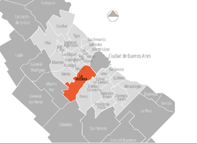 Localizaci�n de La Matanza