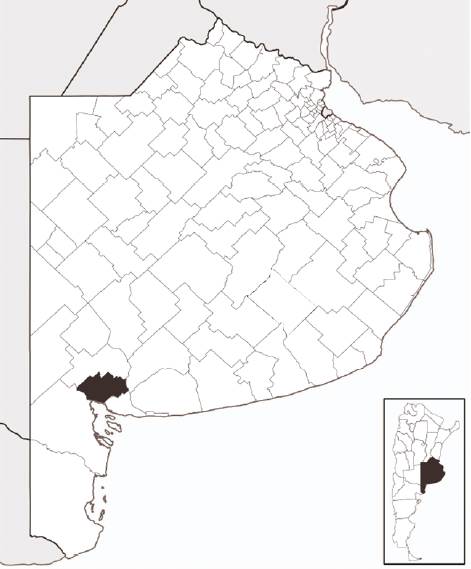 Localización geográfica de Bahía Blanca.