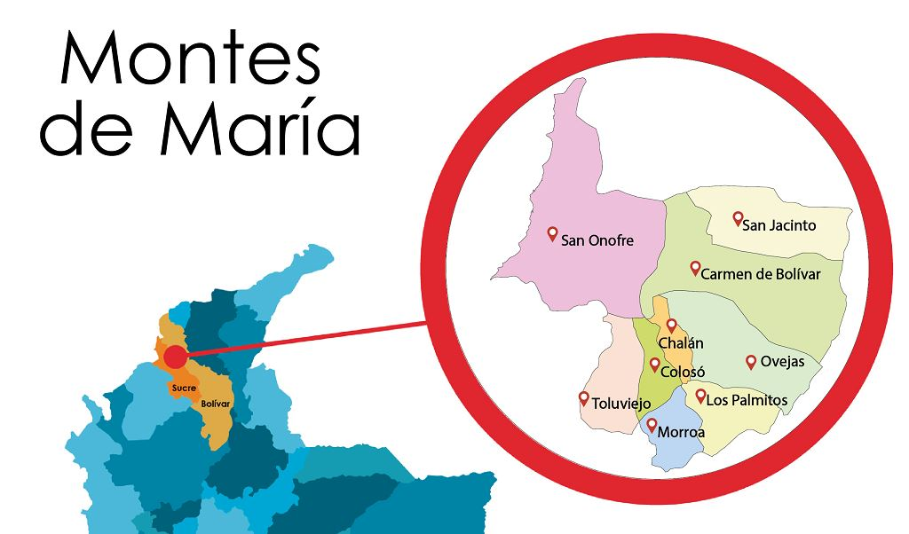 Ubicaci�n de Chal�n, Sucre.