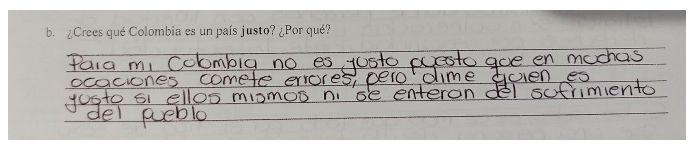 Percepci�n de la justicia