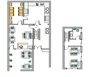 Vista en planta de la  alternativa 2
