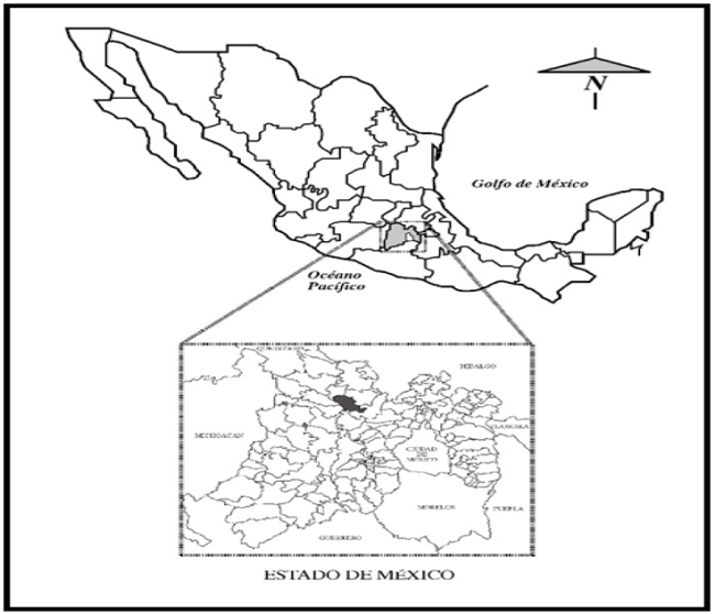 Localizaci&oacute;n del municipio de Morelos, Estado de M&eacute;xico.