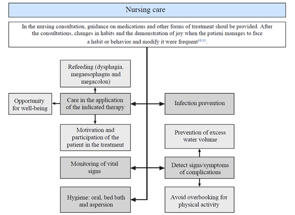 Description of the main results found in studies on nursing care provided to people with Chagas disease. Mossoró, Rio Grande do Norte, Brazil, 2022