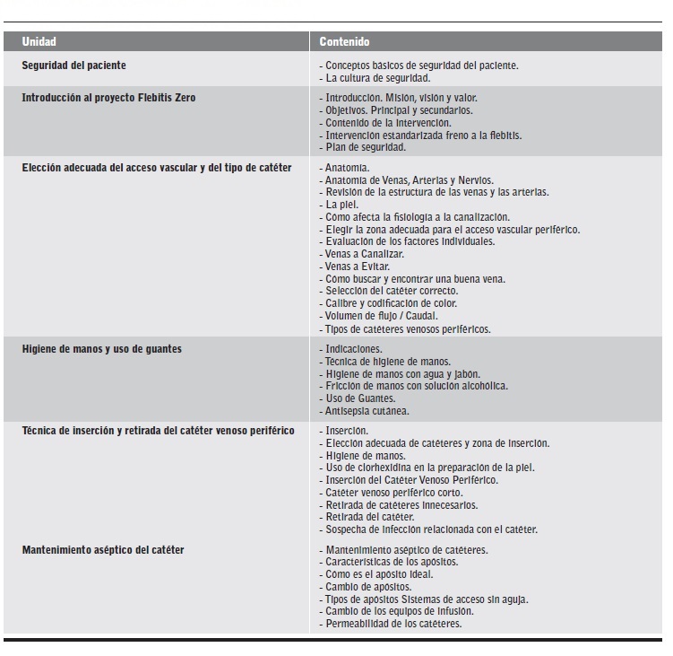 Estructura y contenido tem&aacute;tico de la acci&oacute;n formativa.